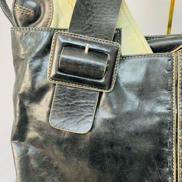 Franklin Covey Black Leather Laptop Computer Planner Binder Bag Case Purse 10" b - Picture 7 of 8